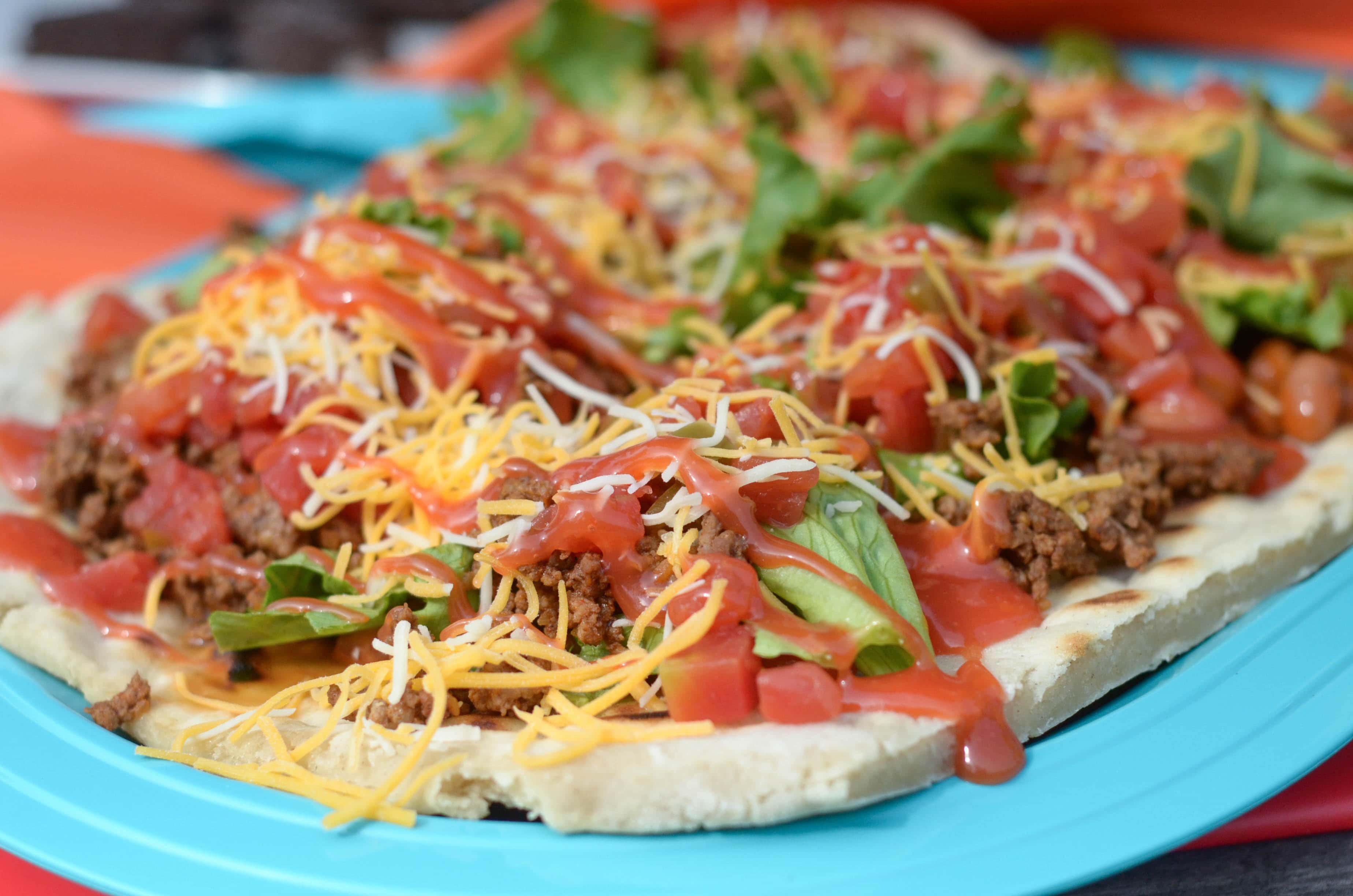 Grilled Taco Flatbread