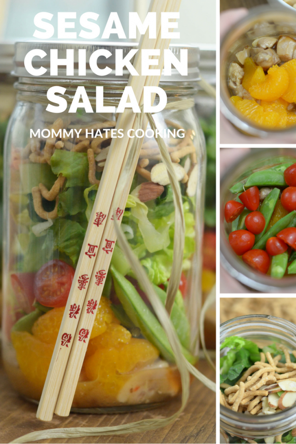 {Mason Jar Salad} Sesame Chicken Salad #SimpleSecret AD
