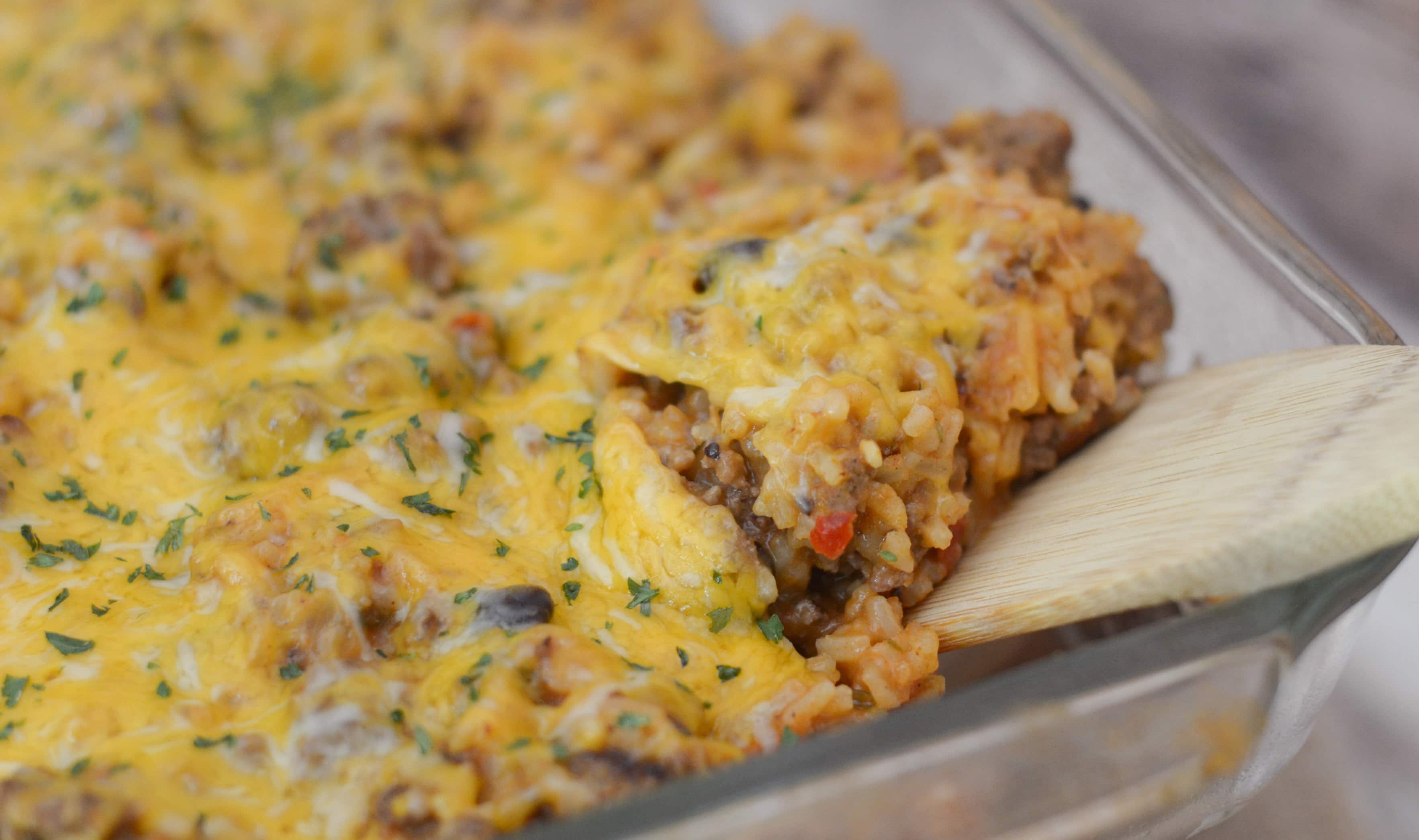 Enchilada Beef & Bean Casserole