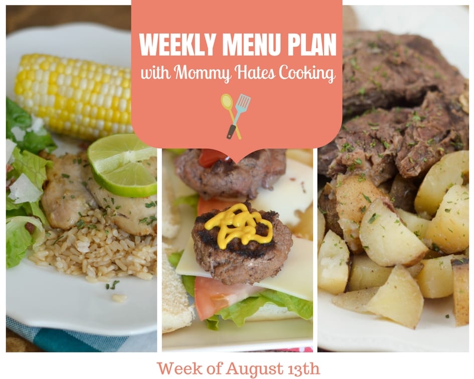 Weekly Menu Plan – Week of August 13th