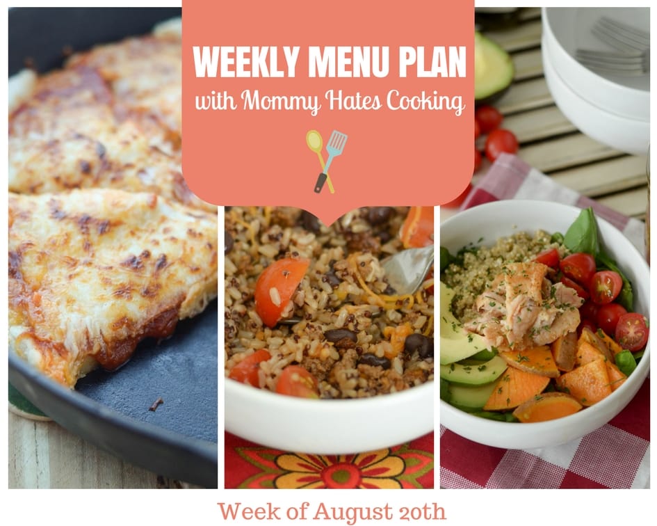 Weekly Menu Plan – Week of August 20th