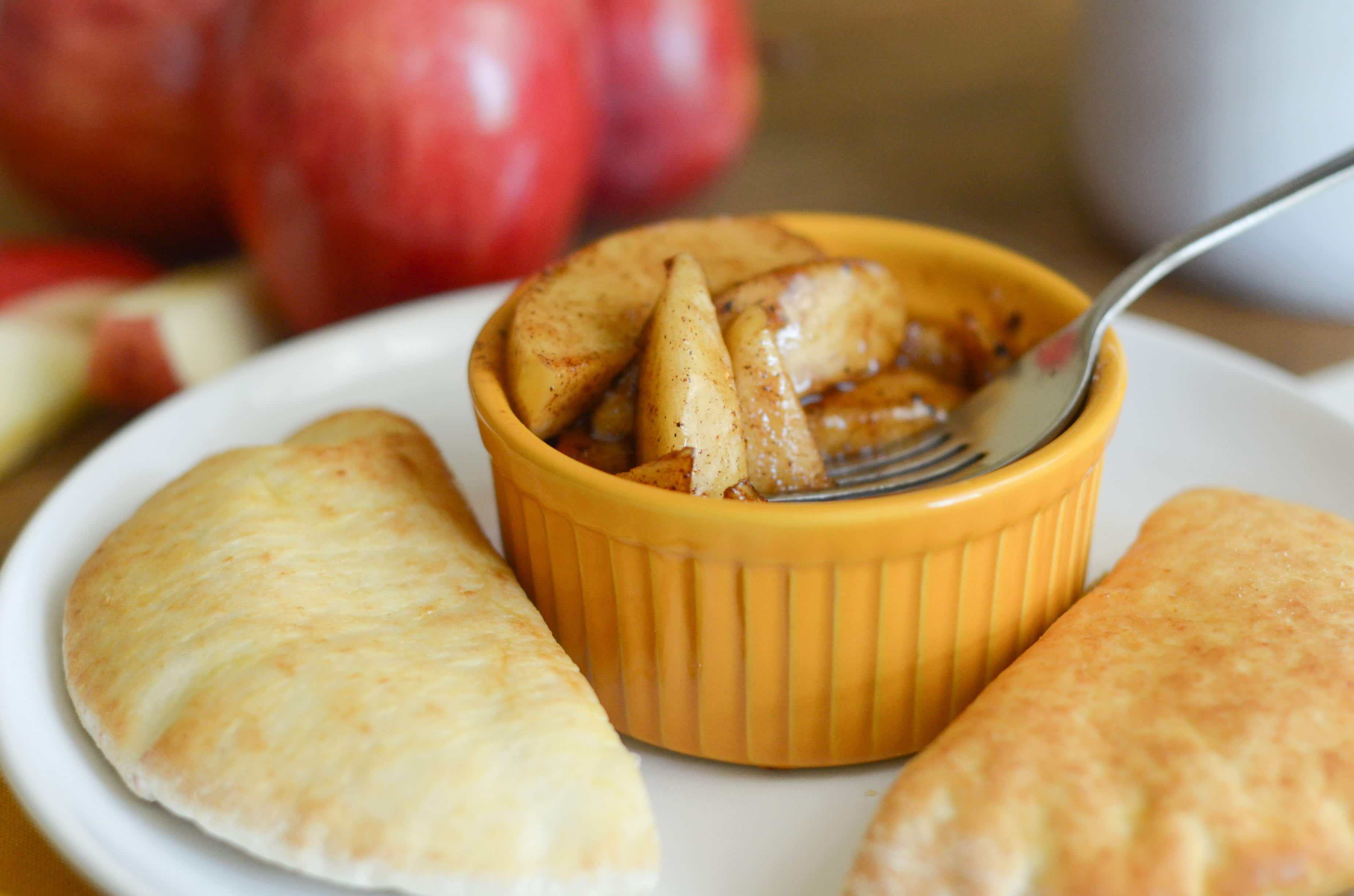 Cinnamon Apples with Angus Cheeseburgers