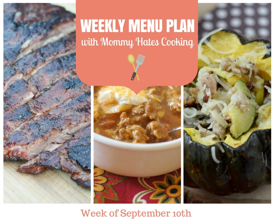 Weekly Menu Plan – Week of September 10th