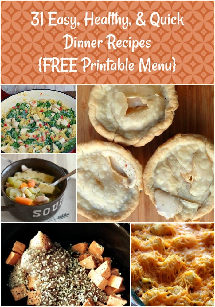 31 Easy, Healthy, Quick Dinner Recipes for October