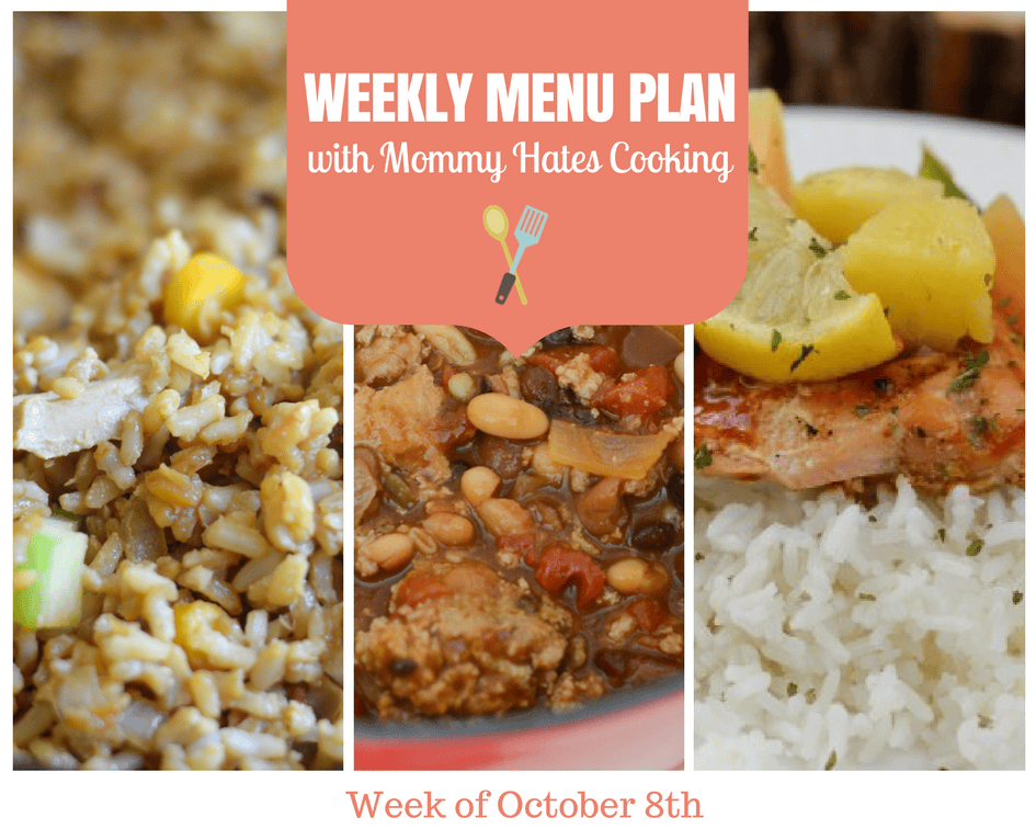 Weekly Menu Plan – Week of October 8th