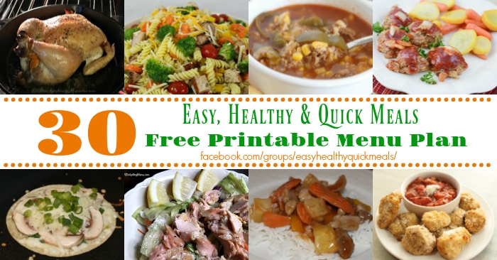 Easy, Healthy, & Quick Meals for November