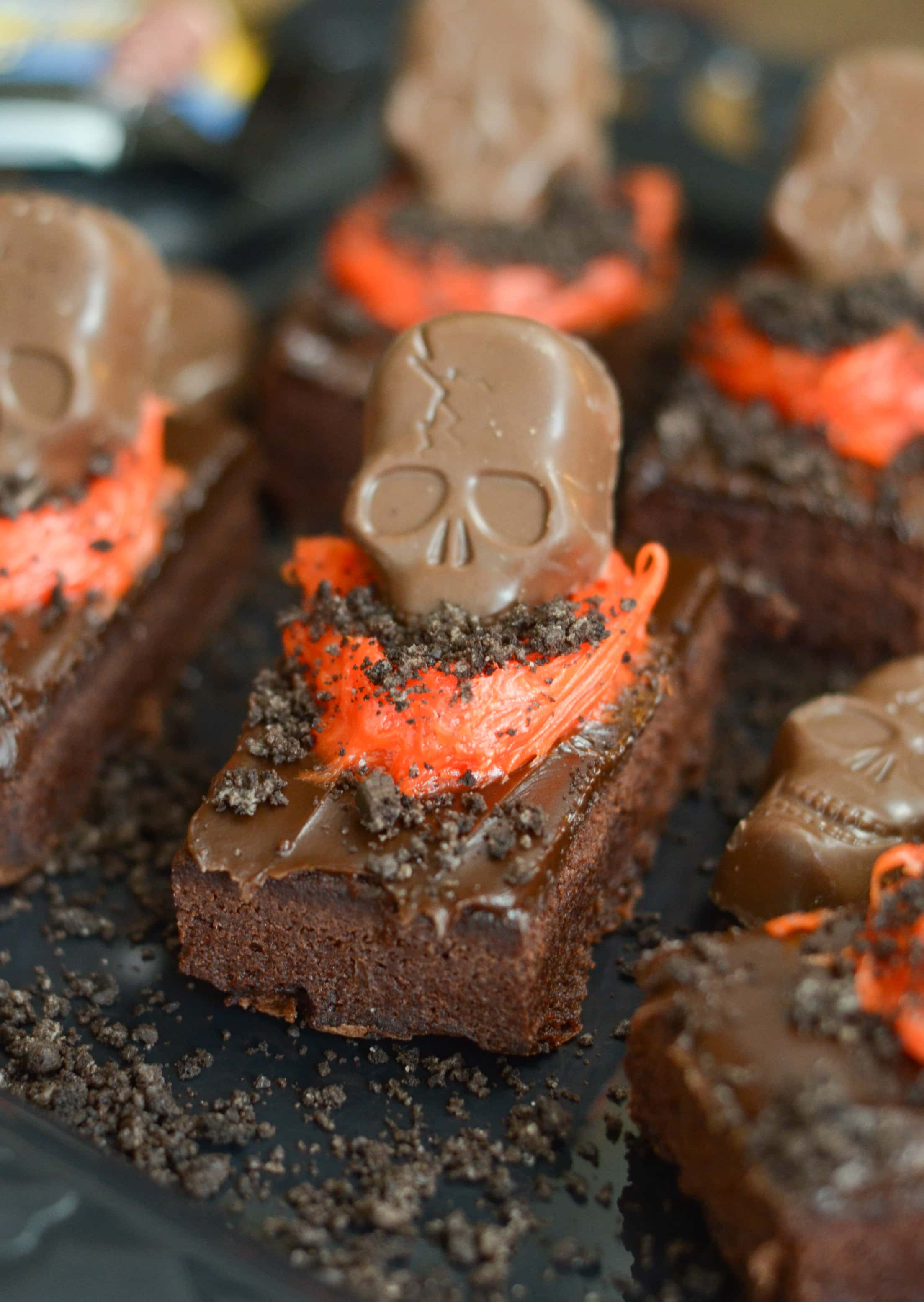 Skeleton Graveyard Brownies
