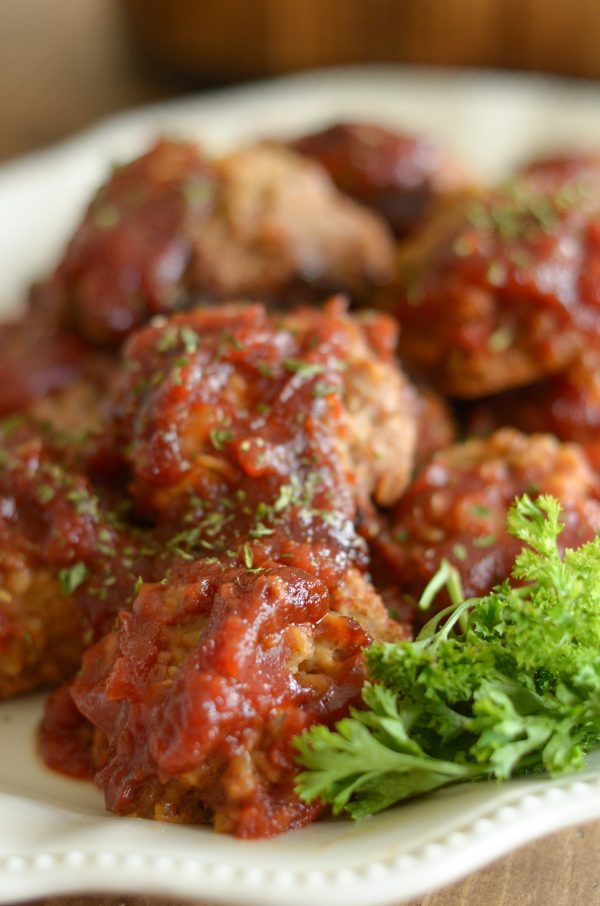 gluten-free tangy meatballs