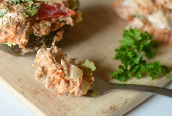 tuna stuffed avocado
