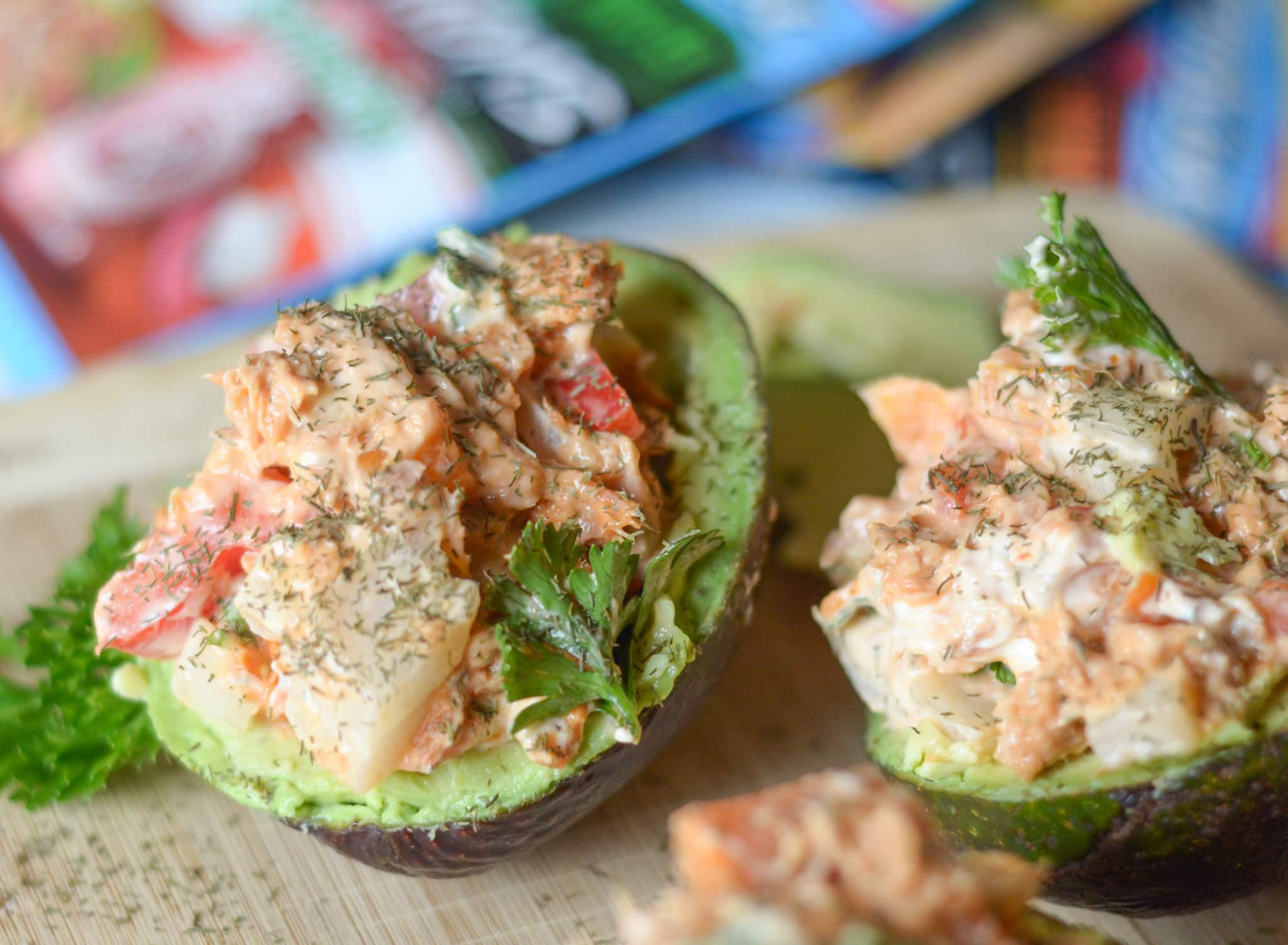 Sriracha Tuna Stuffed Avocado