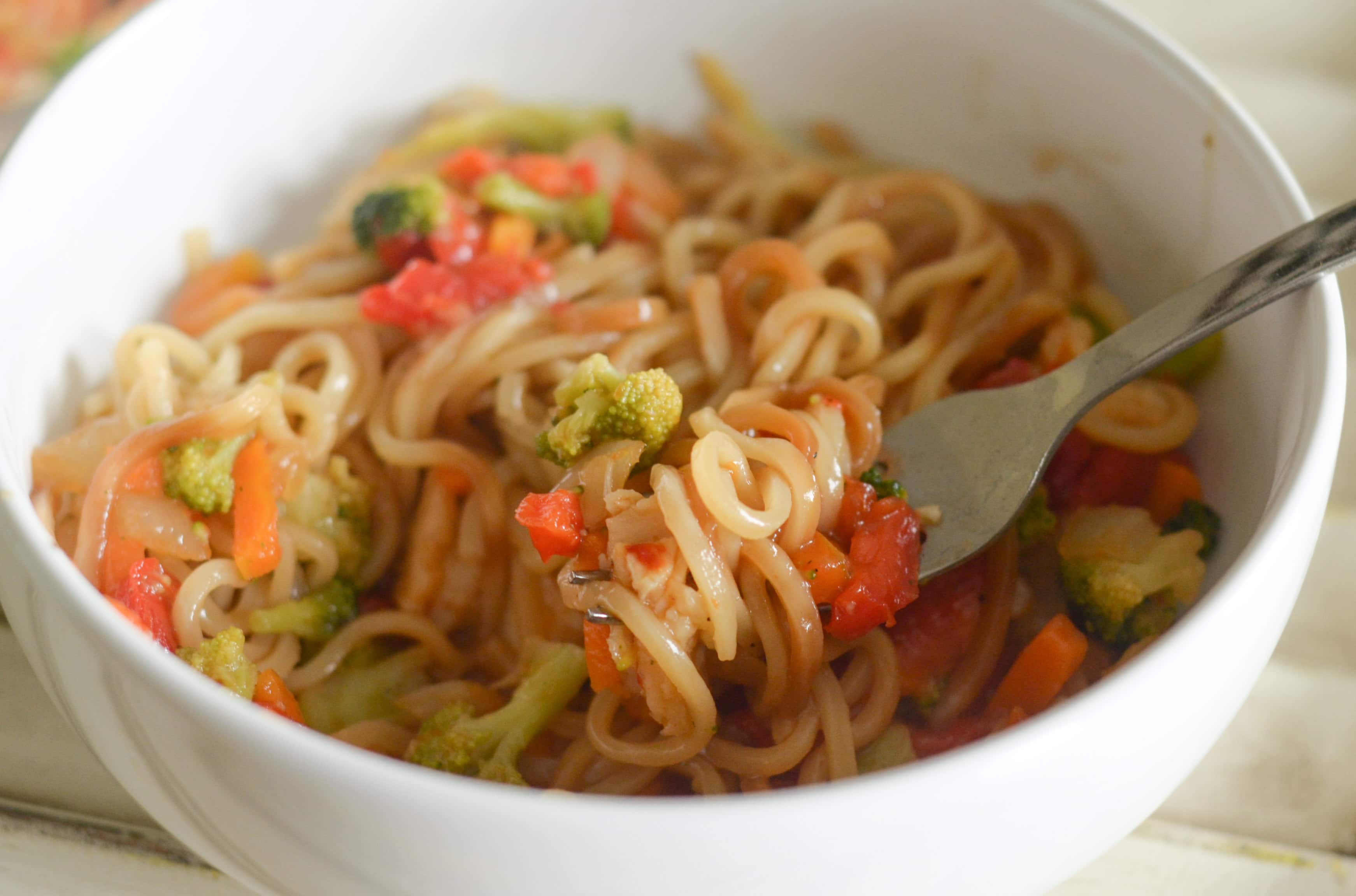 Chicken Chow Mein with Tai Pei Foods