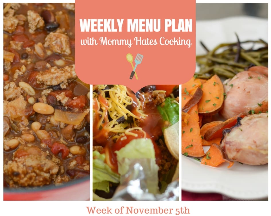 Weekly Menu Plan – Week of November 5th