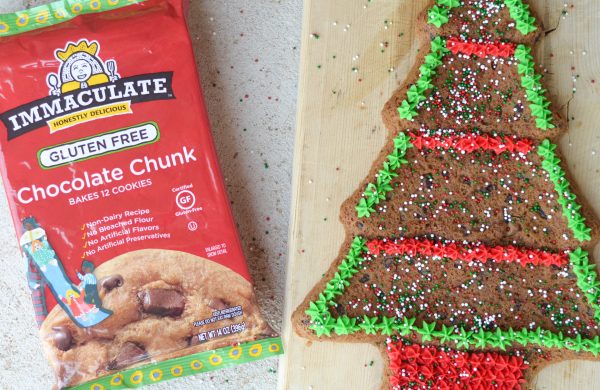 Gluten-Free Christmas Tree Cookie Cake