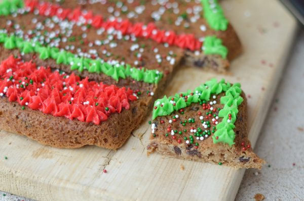 Gluten-Free Christmas Tree Cookie Cake