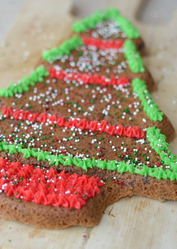 Gluten-Free Christmas Tree Cookie Cake