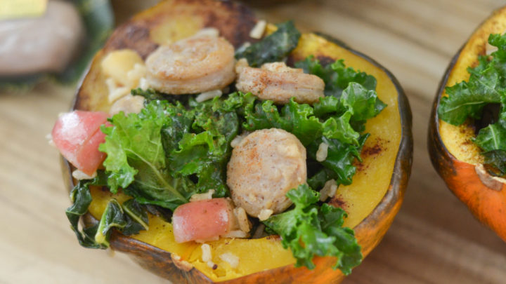 Image for Chicken Sausage Stuffed Acorn Squash