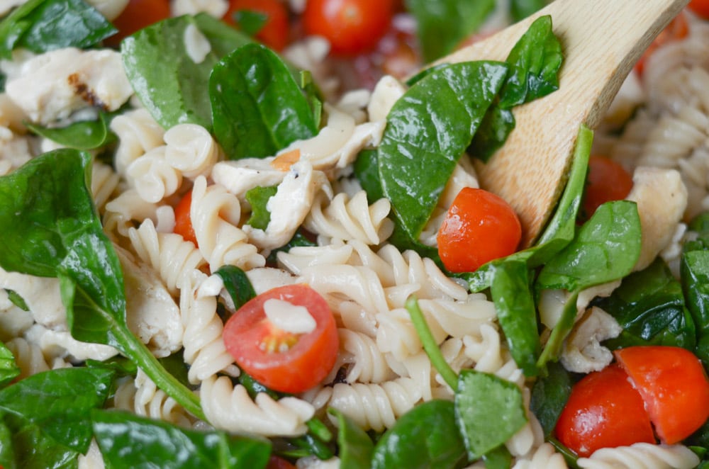 Gluten Free Chicken Caesar Pasta Salad