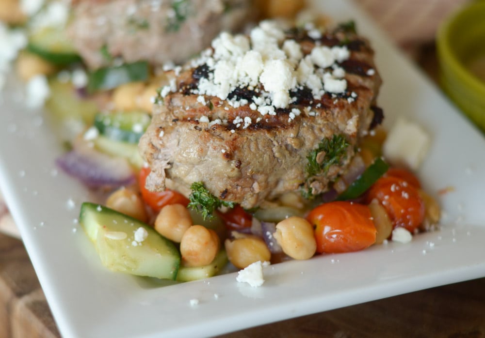 Kofta with Chickpea Salad
