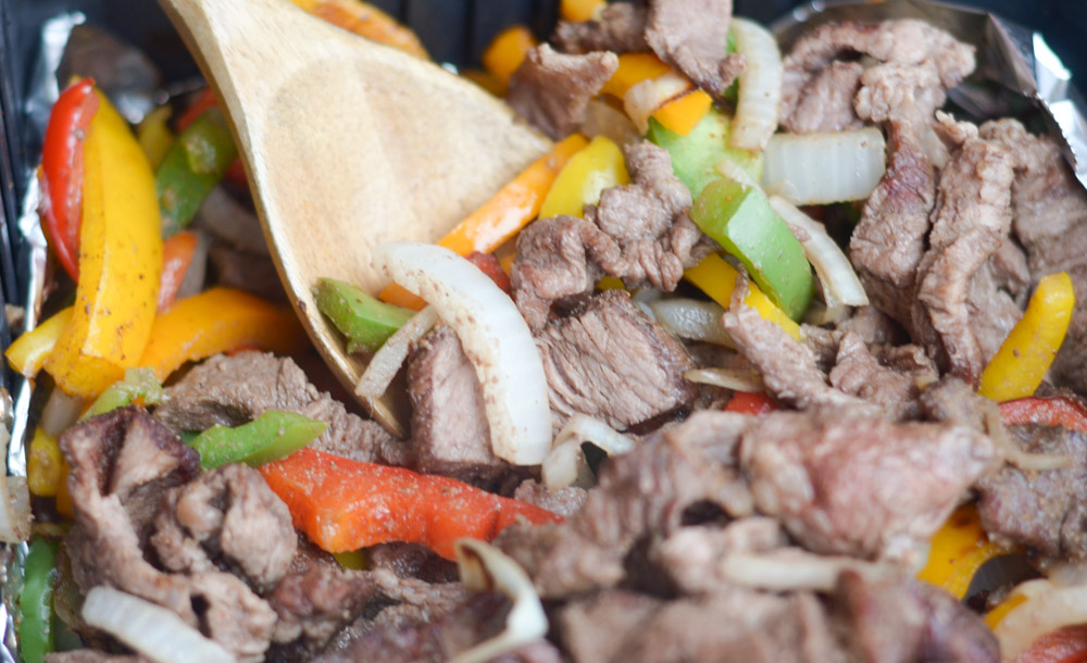 Air Fryer Steak Fajitas