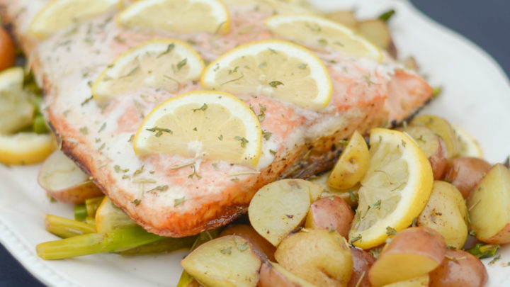 Image for Grilled Salmon with Garlic Lemon Butter