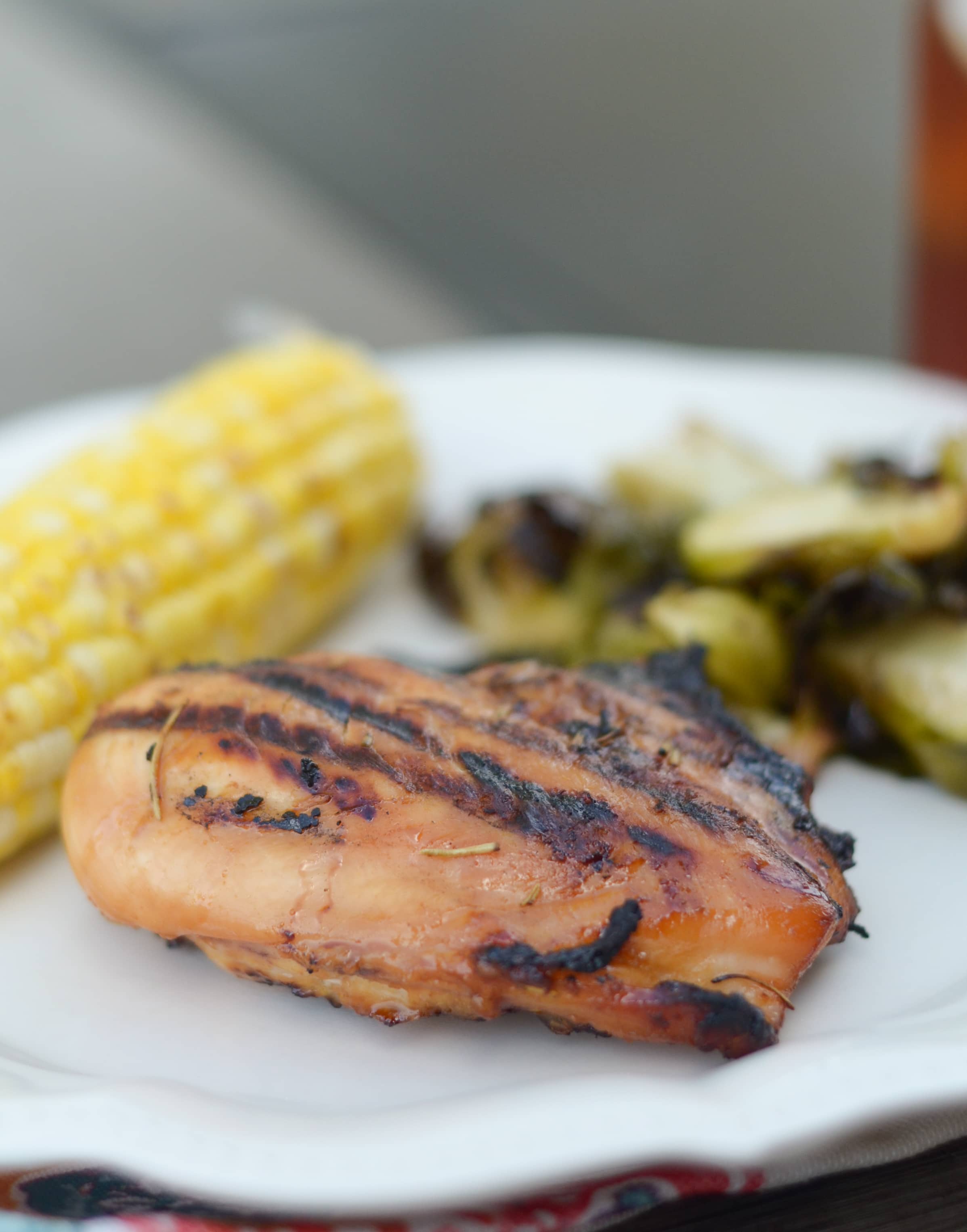 Grilled Garlic Rosemary Glazed Chicken