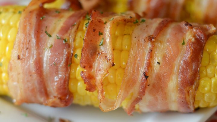 Image for Air Fryer Bacon Wrapped Corn on the Cob