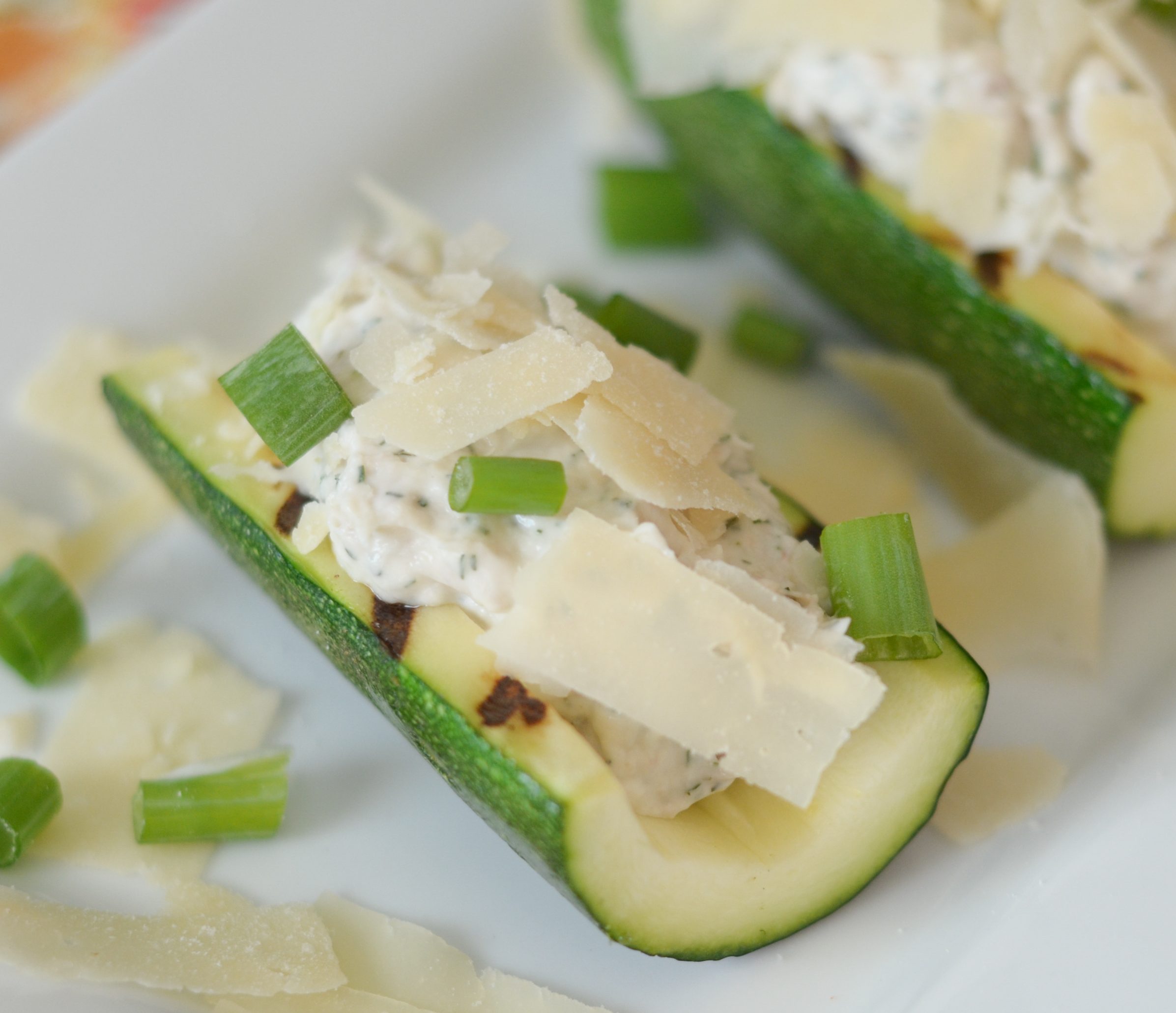Gluten Free Chicken Salad Zucchini Boats Recipe