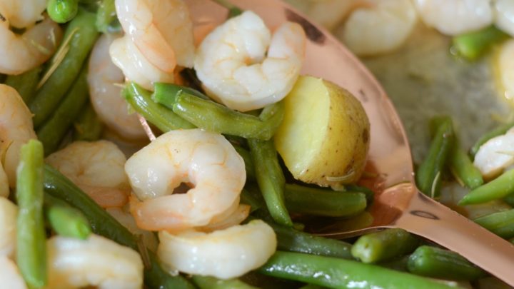 Image for Garlic Rosemary Shrimp Sheet Pan Dinner Recipe