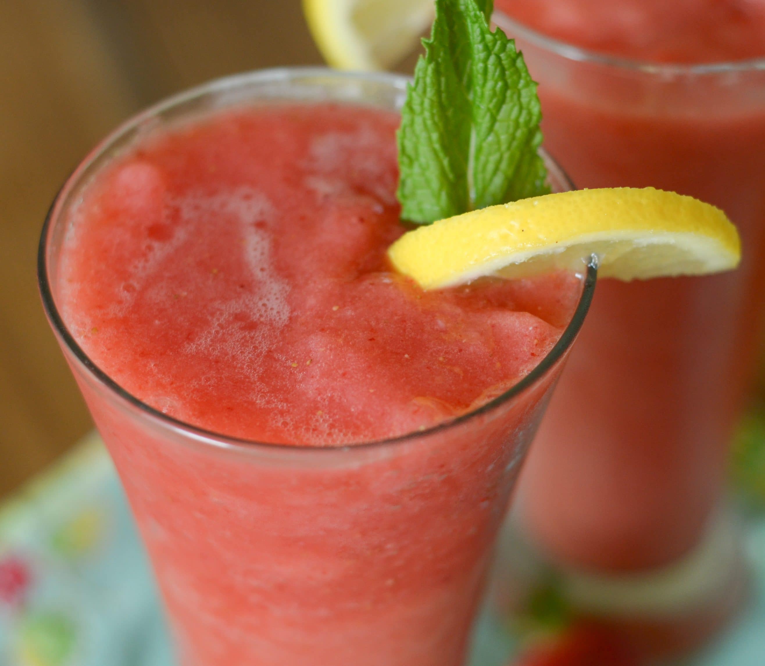Frozen Strawberry Lemonade Mocktail