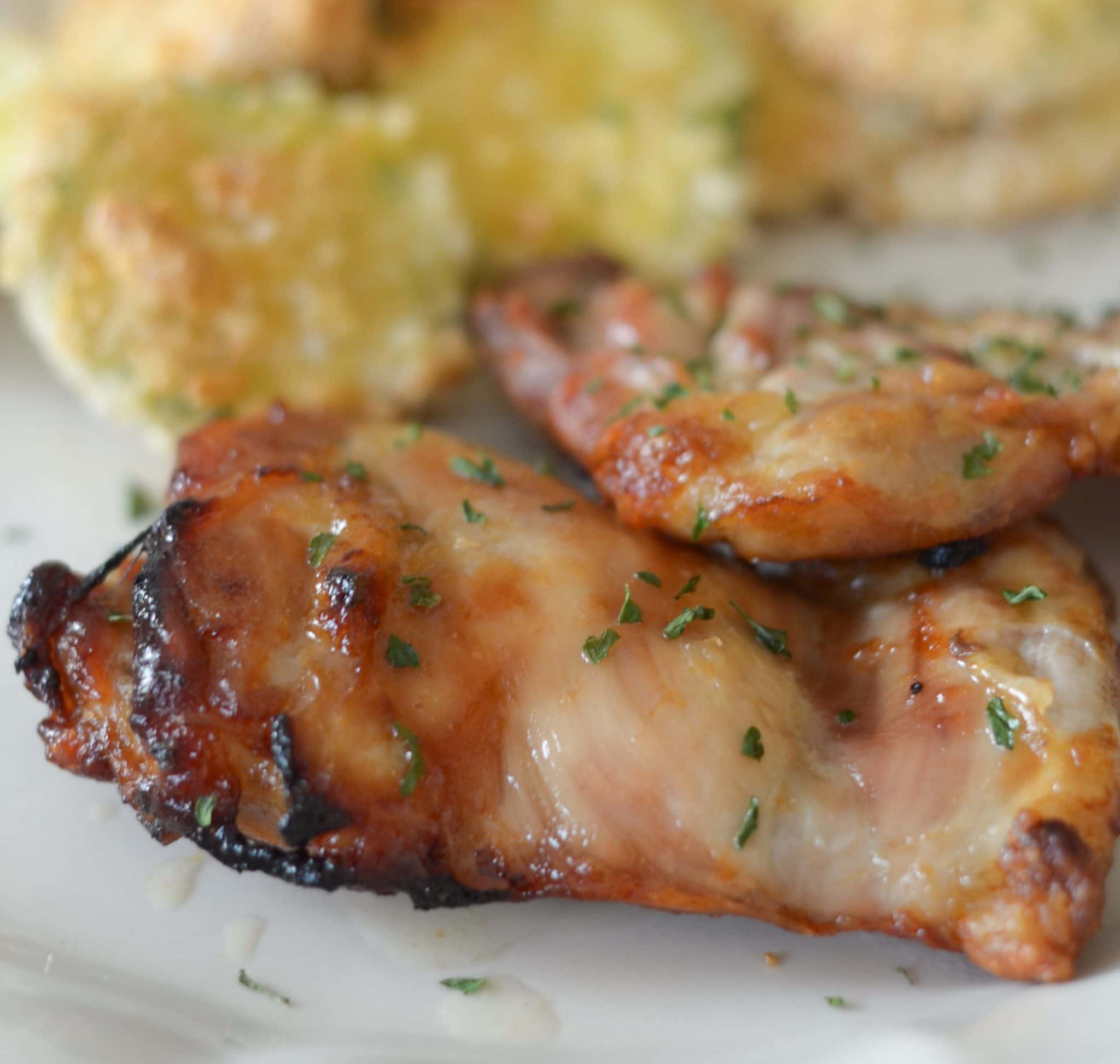 Air Fryer Glazed Chicken Thighs (Ninja Foodi)