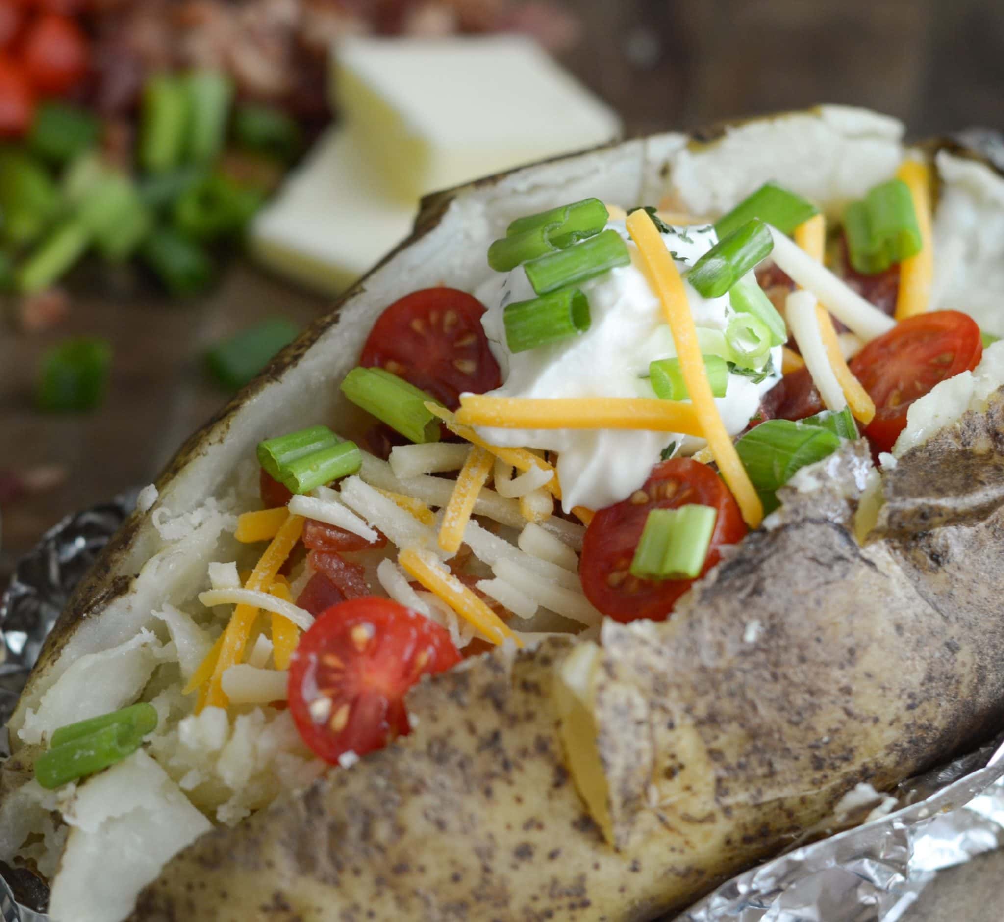 Air Fryer Baked Potato Recipe (Ninja Foodi)