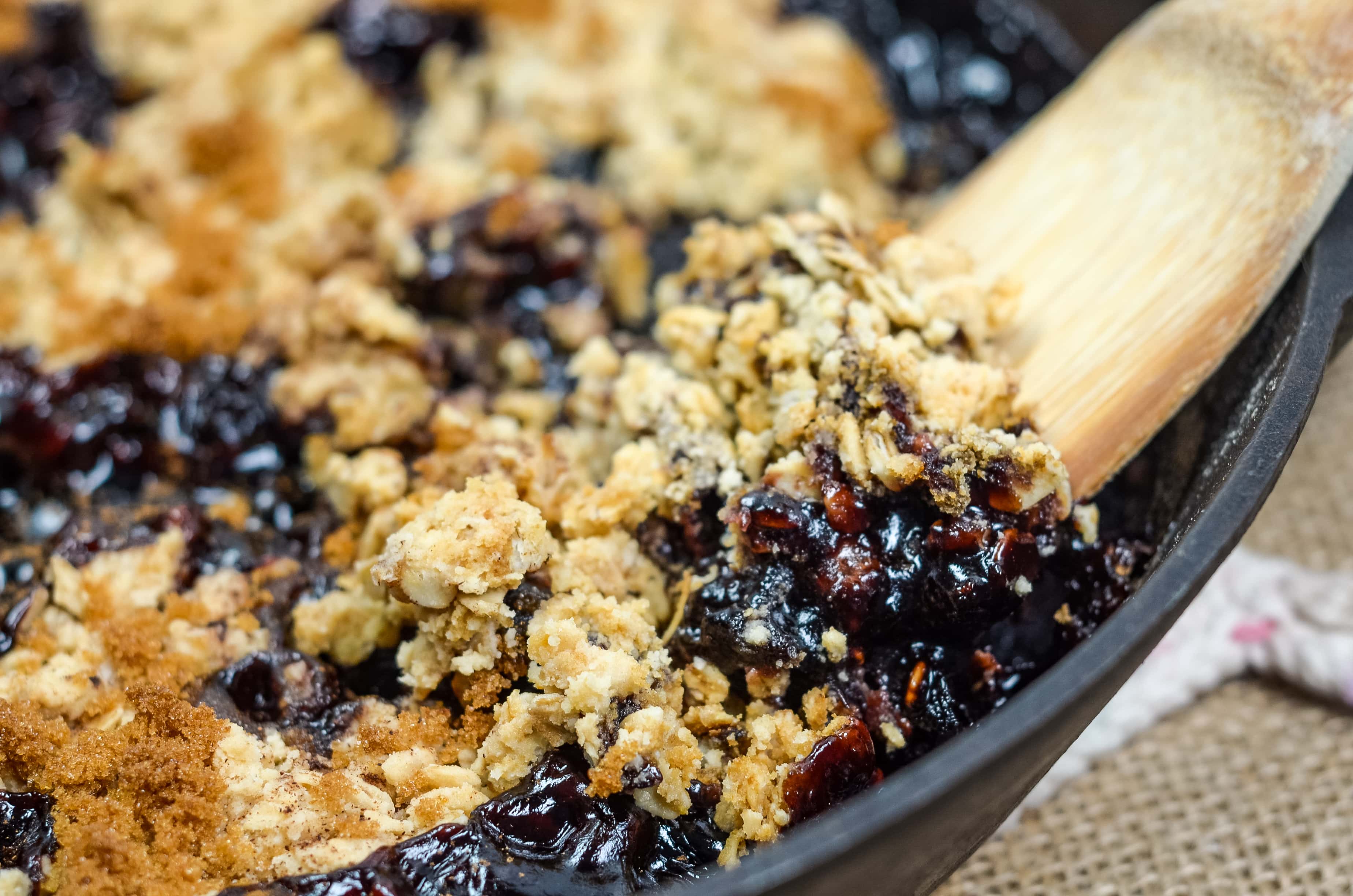 Black Currant Crisp Dessert