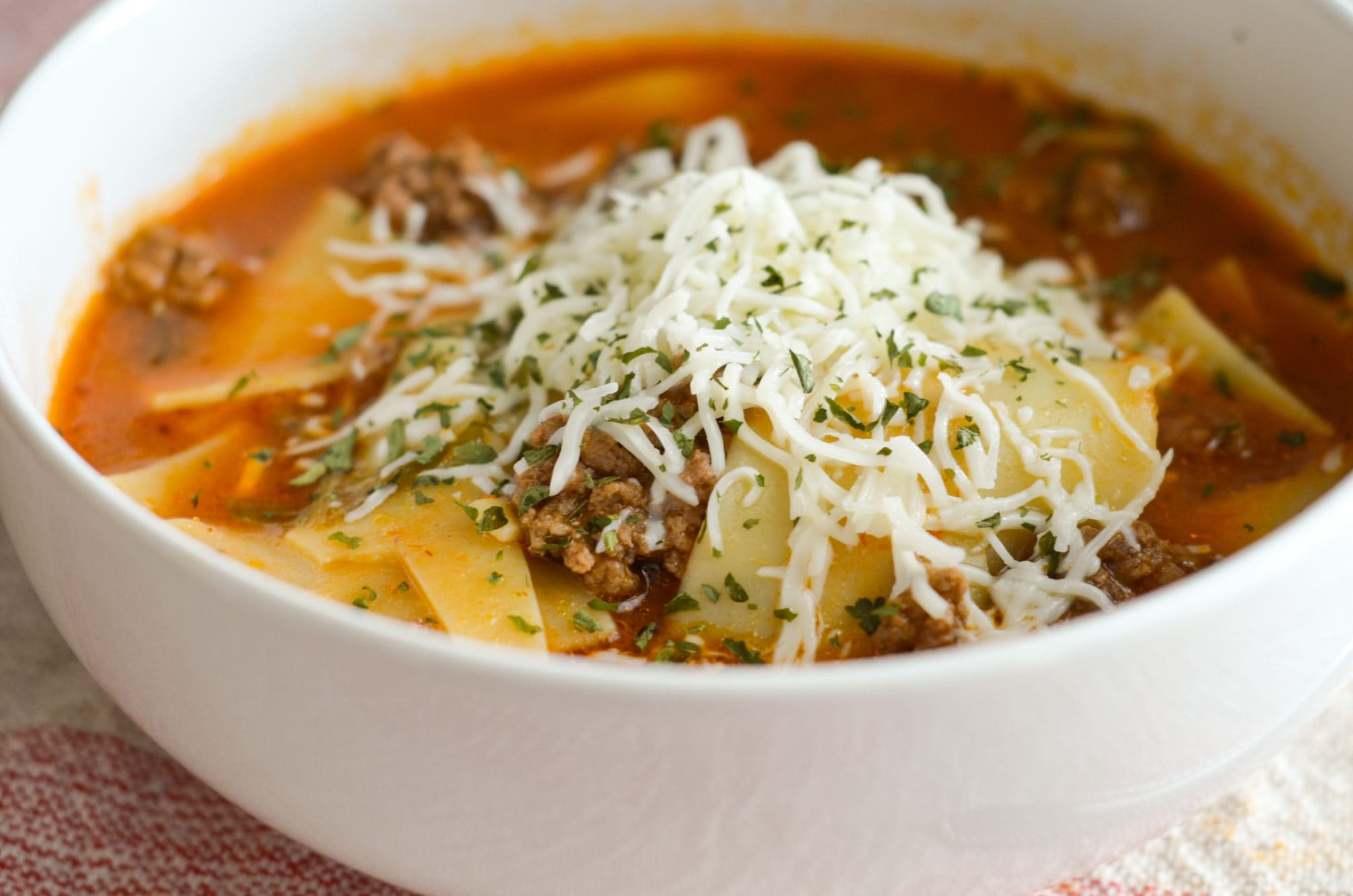 Slow Cooker Lasagna Soup