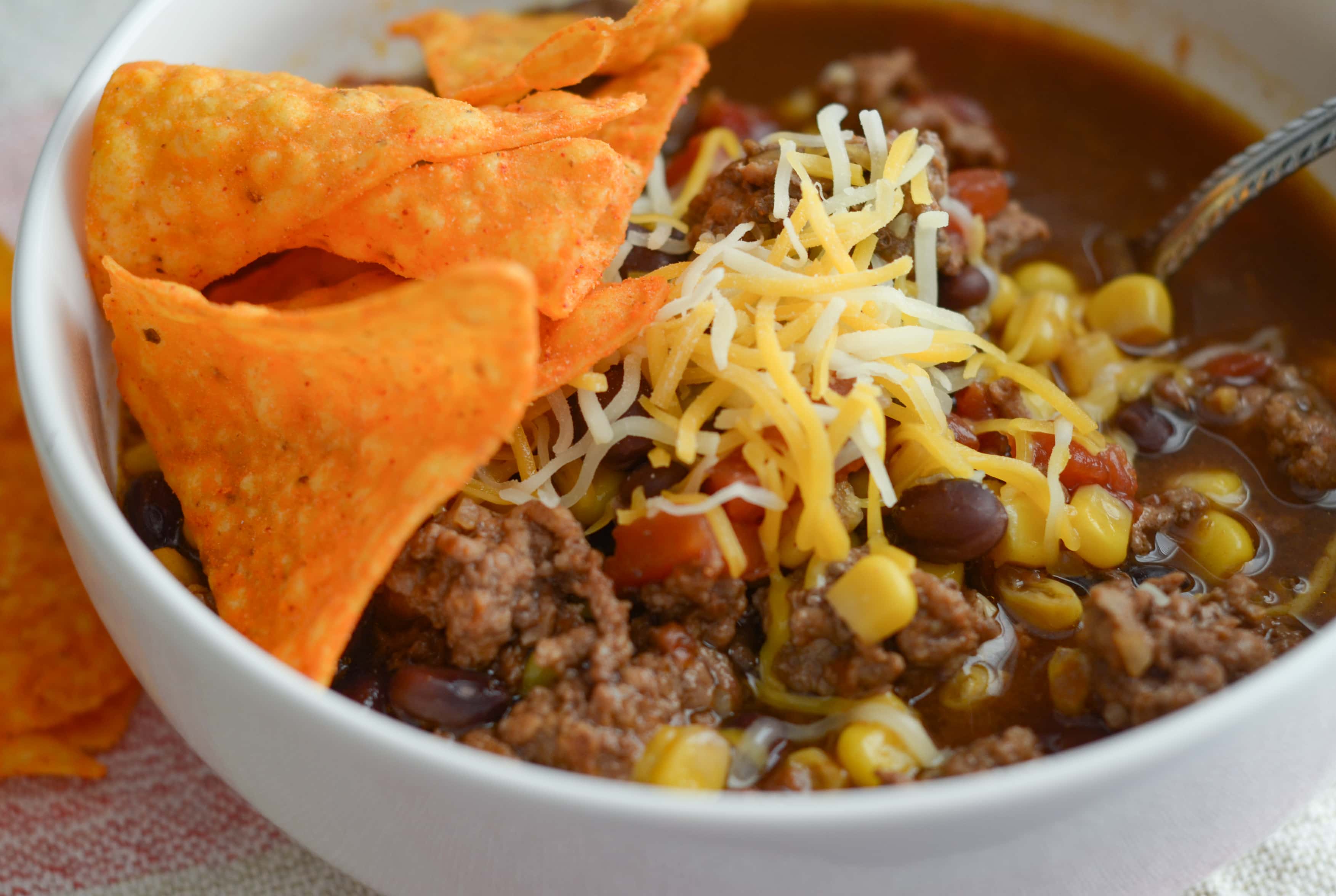 Slow Cooker Beef Taco Soup