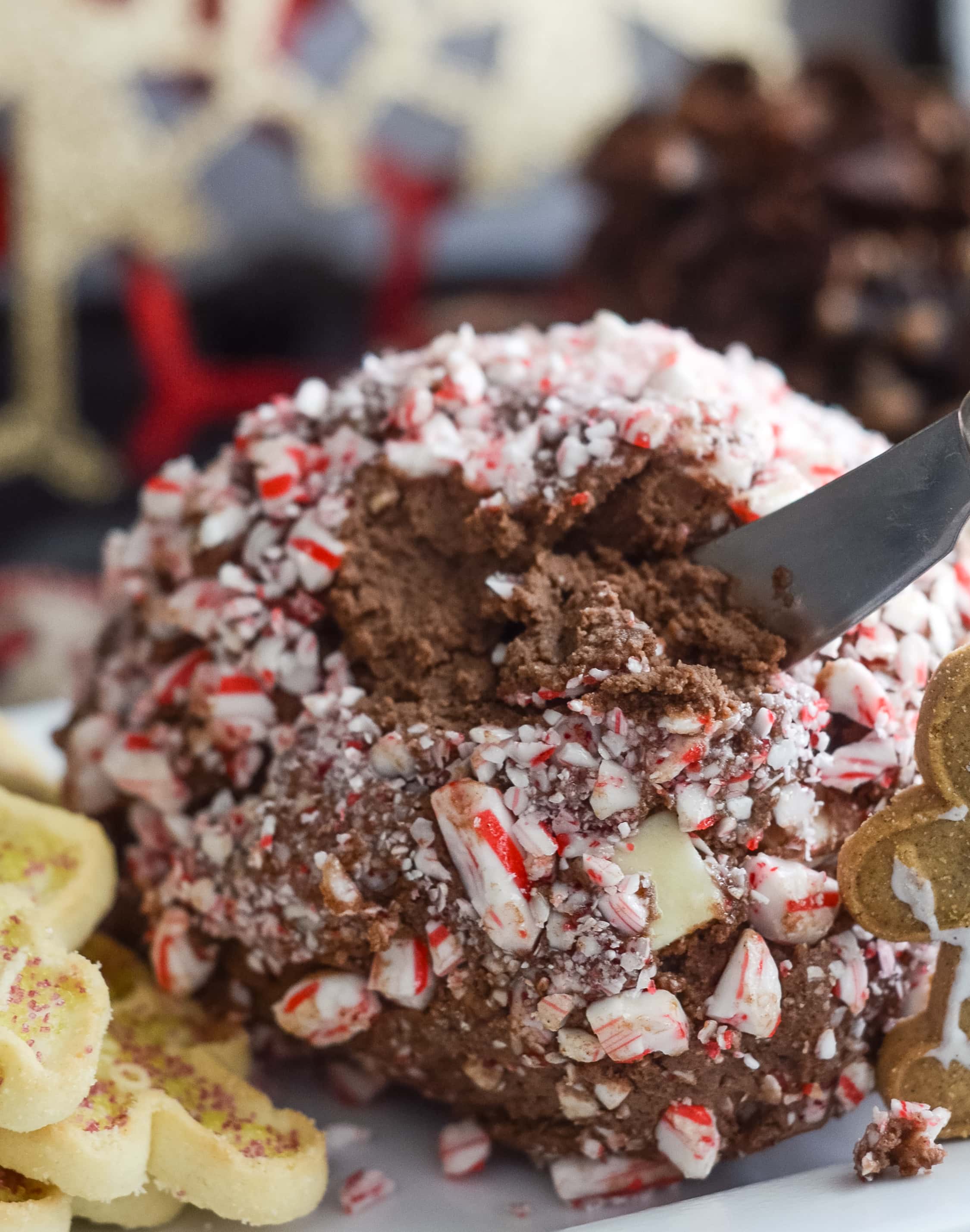 Peppermint Mocha Cheesecake Ball