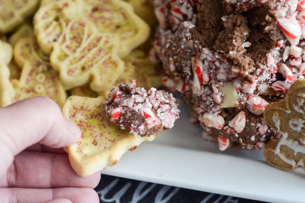 Peppermint Mocha No Bake Cheesecake Ball