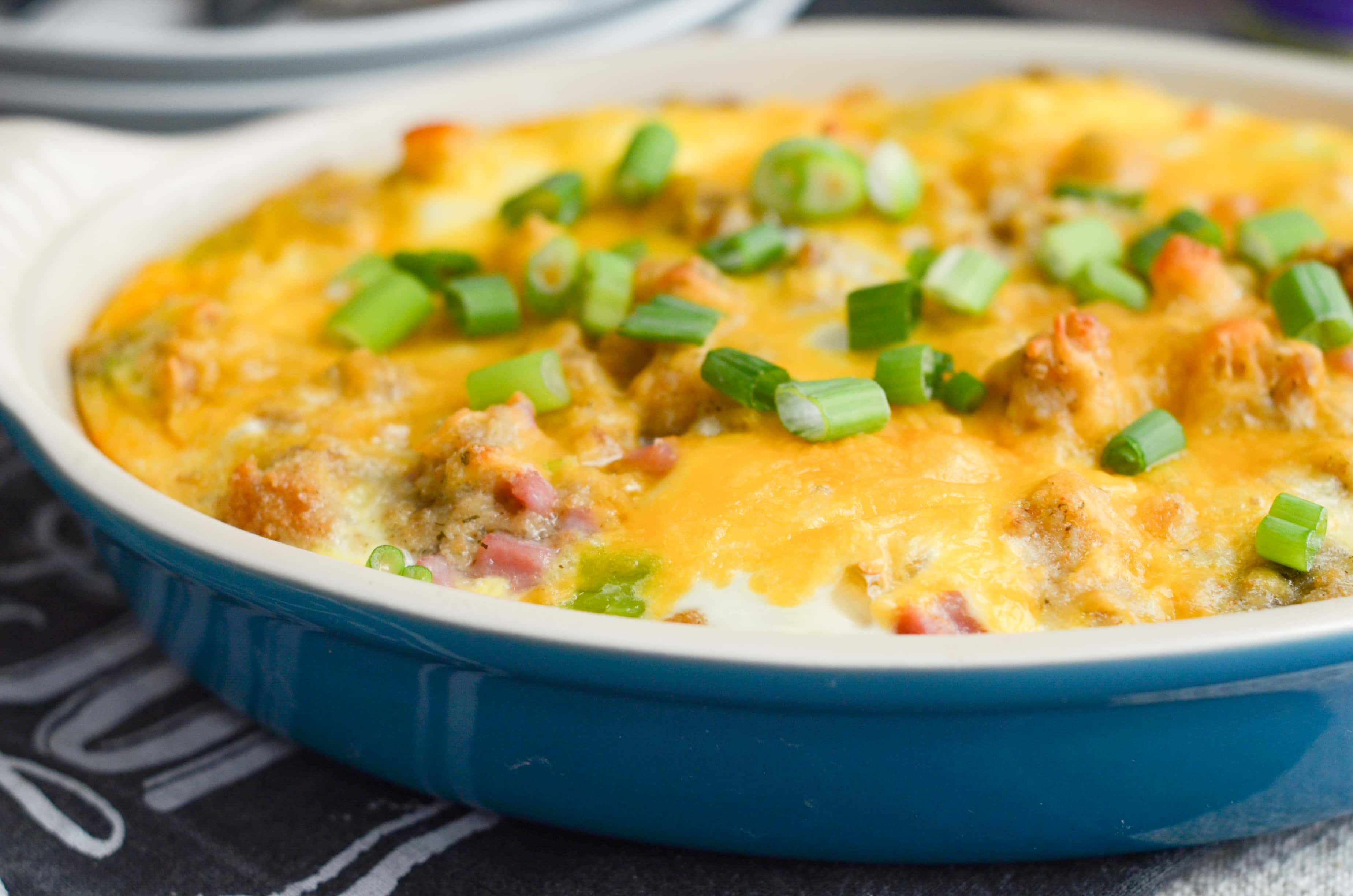 Leftover Ham & Stuffing Frittata