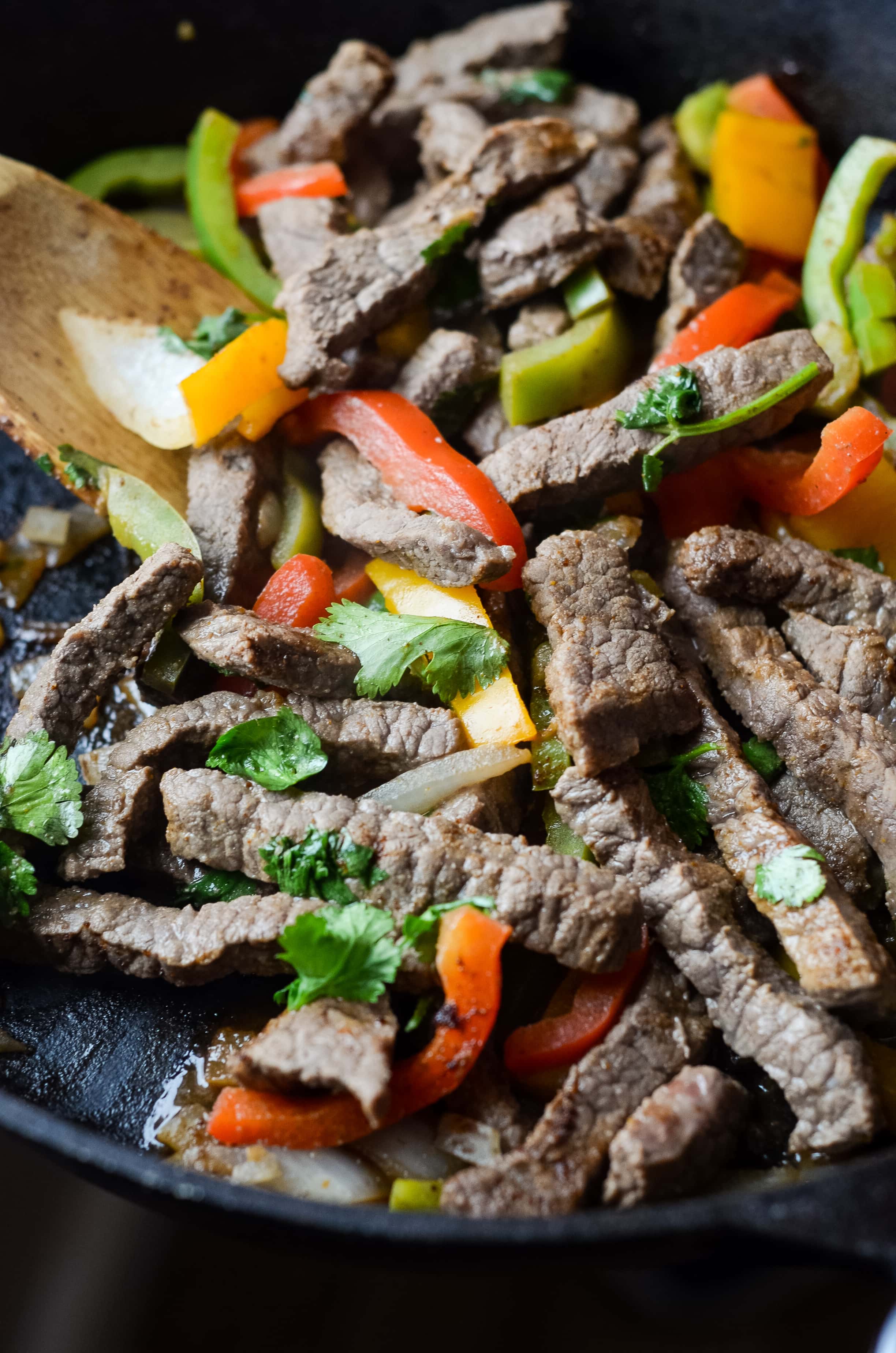 Gluten-Free Skillet Beef Fajitas