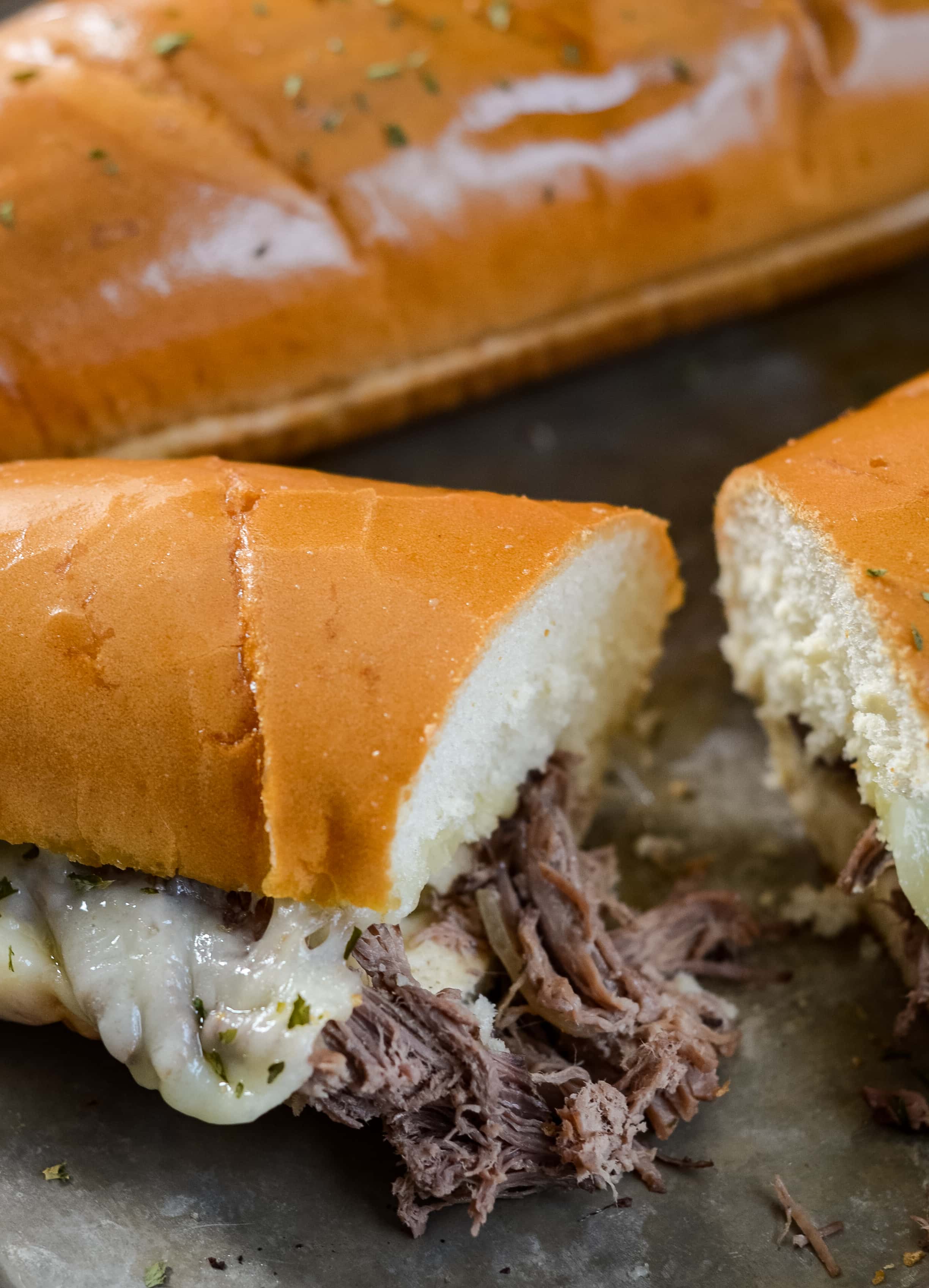 Slow Cooker French Dip Sandwiches