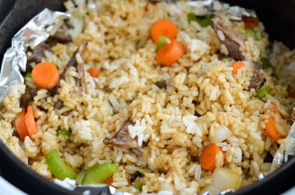 Air Fryer Beef Fried Rice