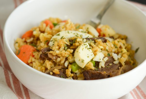 Air Fryer Beef Fried Rice