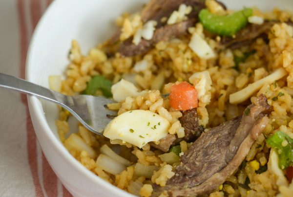 Air Fryer Beef Fried Rice