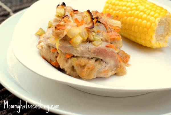 Stuffed Pork Sirloin Chops