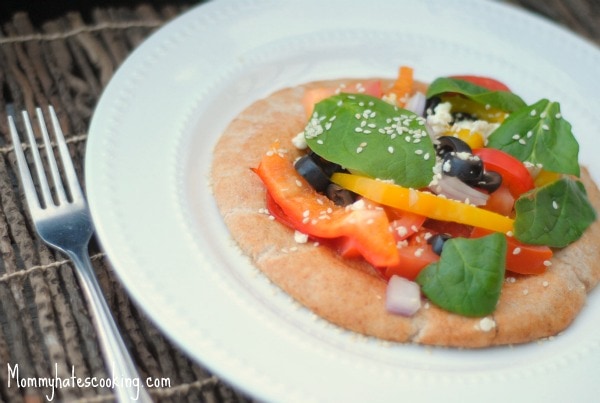Mini Mediterranean Pizzas and The Carb Lovers Diet Cookbook Giveaway