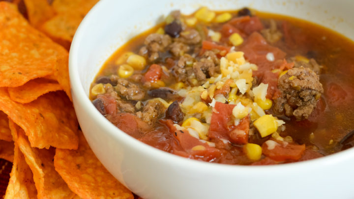 Image for Ninja Foodi Beef Taco Soup with Hatch Chiles