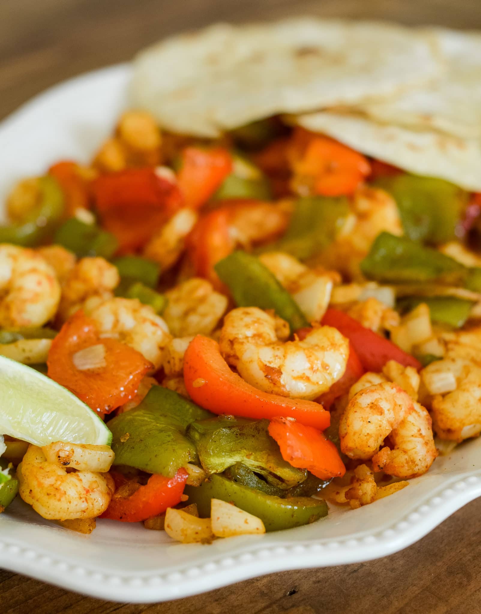 Air Fryer Shrimp Fajitas {Ninja Foodi}