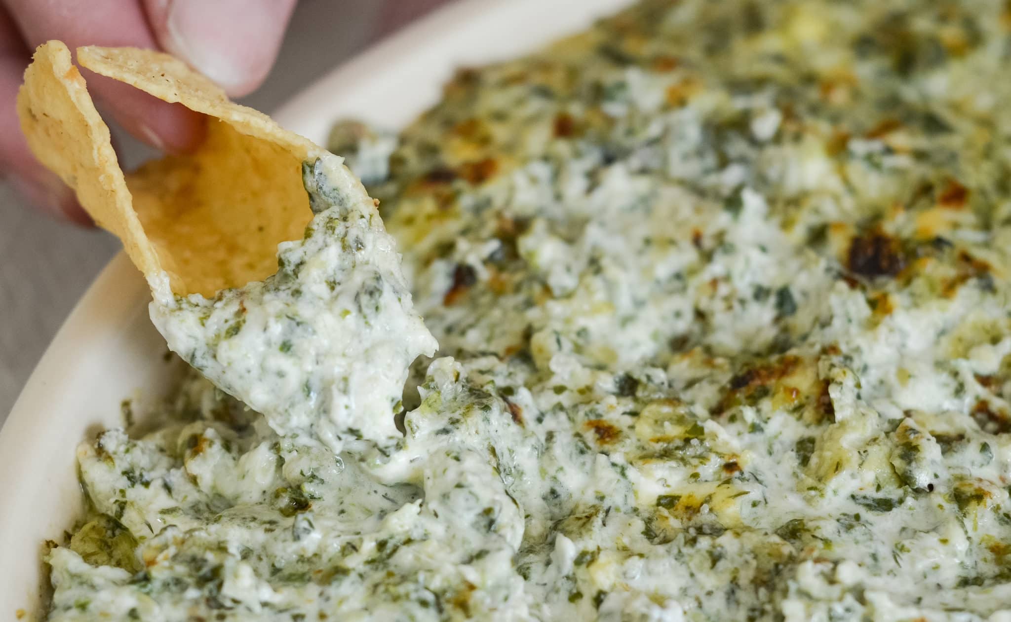 Ninja Foodi Spinach Artichoke Dip