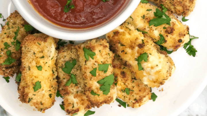 Image for The BEST Air Fryer Mozzarella Sticks