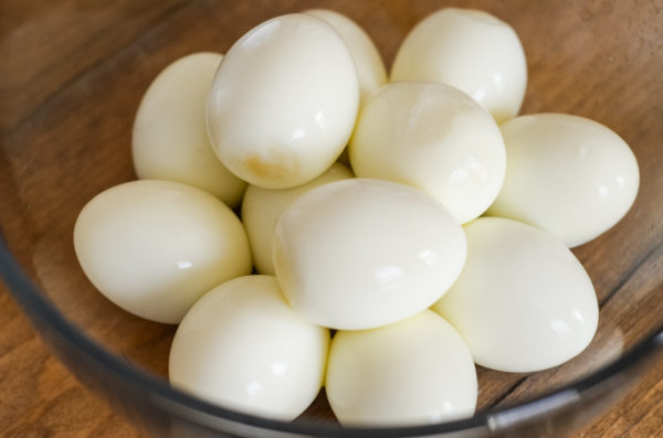 hard boiled eggs for deviled eggs