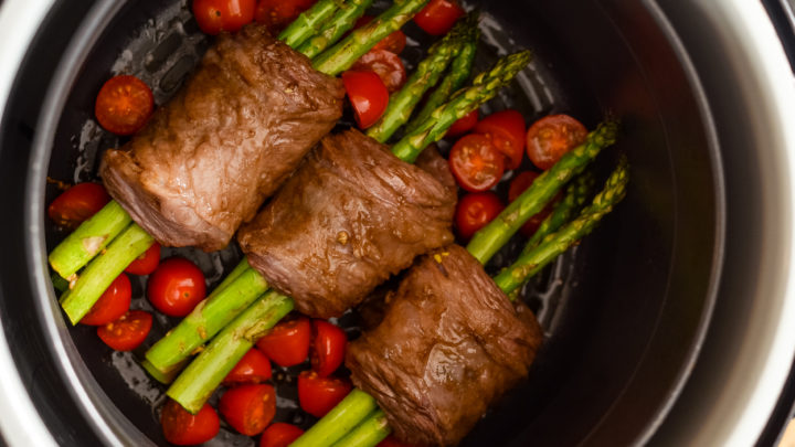 Image for Ninja Foodi Steak Wrapped Asparagus (Air Fryer)